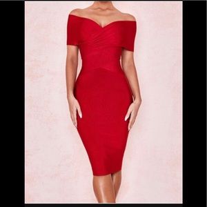 House of CB red dress